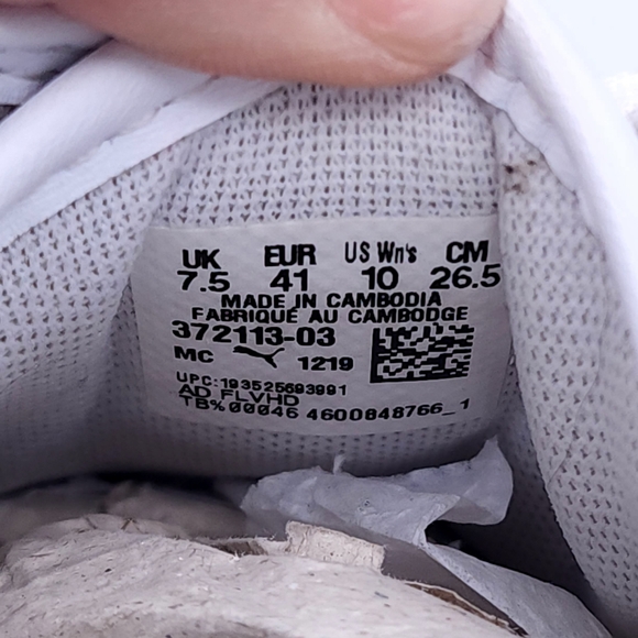 Puma - Roma Amor Women's Sneakers - White & Black - US 10 - Picture 10 of 13